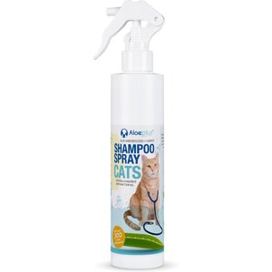Aloeplus Itchy Skin Relief, Hypoallergenic Rinse-Off Spray Shampoo for Cats, 8.45-fl oz bottle
