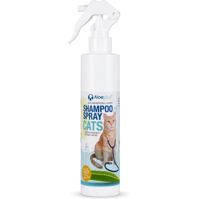 Aloeplus Aloeplus Itchy Skin Relief, Hypoallergenic Rinse-Off Spray Shampoo for Cats, 8.45-fl oz bottle