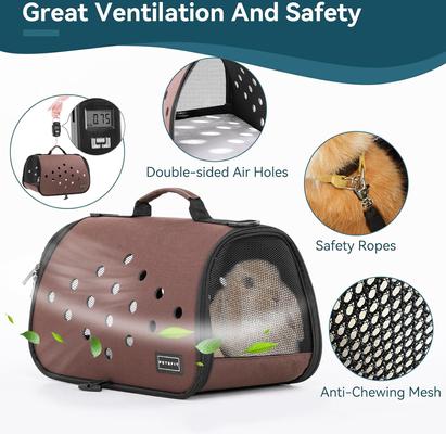 Show full view: jansno Portable Small Pet Carrier, Brown slide 5 of 6