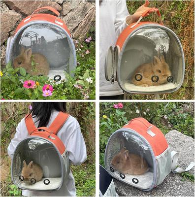 Show full view: jansno Space Capsule Small Animal Carrier Backpack, Orange slide 3 of 7
