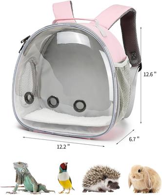 Show full view: jansno Space Capsule Small Animal Carrier Backpack, Pink slide 7 of 7