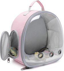jansno Space Capsule Small Animal Carrier Backpack, Pink
