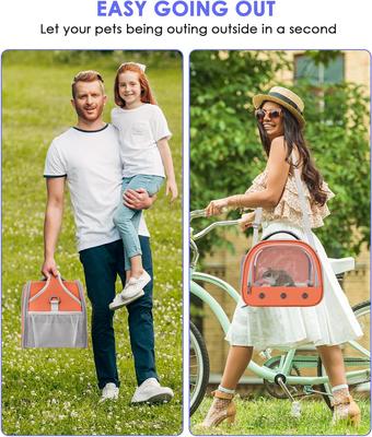 Show full view: jansno Portable Small Animal Carrier Pouch, Orange slide 7 of 7