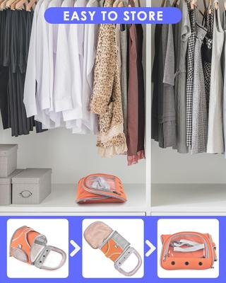 Show full view: jansno Portable Small Animal Carrier Pouch, Orange slide 2 of 7