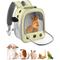 Show in main carousel: jansno Portable Small Pet Carrier Backpack with Water Bottle Holder, Khaki slide 1 of 7