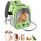 Show in main carousel: jansno Portable Small Pet Carrier Backpack with Water Bottle Holder, Green slide 1 of 7