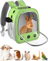 jansno Portable Small Pet Carrier Backpack with Water Bottle Holder, Green
