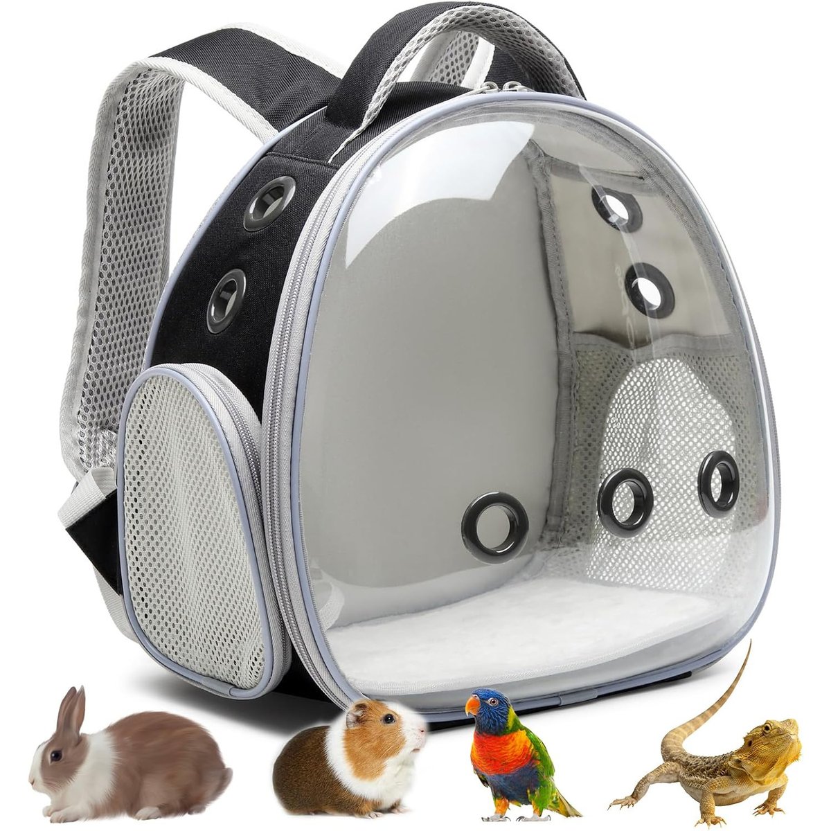 jansno Portable Small Pet Carrier Backpack, Black