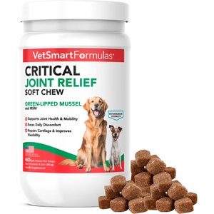 VetSmart Formulas Critical Joint Relief Soft Chew for Dogs, 60 count