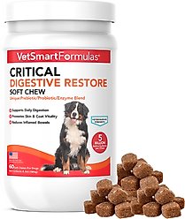 VetSmart Formulas Critical Digestive Restore Soft Chew for Dogs, 60 count