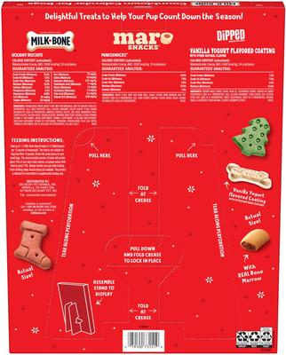 Show full view: Milk-Bone 12 Days of Woofmas Countdown Calendar Beef & Peanut Butter Crunchy Adult Dog Treats, 2.85-oz box slide 4 of 12