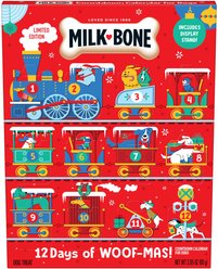 Milk-Bone 12 Days Woofmas Advent Calendar Beef & Peanut Butter Crunchy Adult Dog Treats, 2.85-oz box