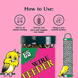 C&S Wild Bird Nugget Bird Feeder, 11.25-in