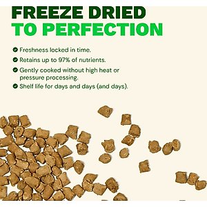 Get Joy Beef Recipe Human-Grade All Life Stages Freeze-Dried Raw Dog Food, 32-oz bag