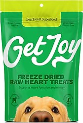 Get Joy Superfood Beef Organ Heart High Protein, Grain & Gluten-Free Freeze-Dried Dog Treats, 4-oz bag slide 1 of 9
