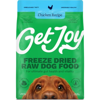 Get Joy Get Joy Chicken Recipe Human-Grade All Life Stages Freeze-Dried Raw Dog Food, 16-oz bag