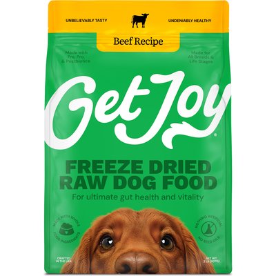Get Joy Get Joy Beef Recipe Human-Grade All Life Stages Freeze-Dried Raw Dog Food, 16-oz bag
