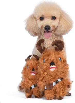 Show full view: Fetch For Pets Christmas Star Wars Holiday Chewbacca Reindeer Plush Dog Toy slide 4 of 4