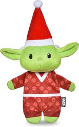 Fetch For Pets Christmas Star Wars Holiday Yoda Elf Squeaky Plush Dog Toy