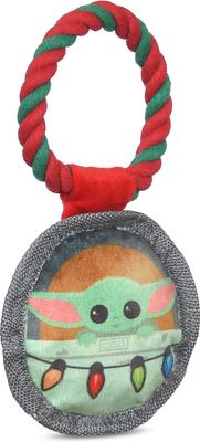 Show full view: Fetch For Pets Christmas Star Wars Holiday The Child in Cradle Ornament Crinkle Plush Dog Toy slide 3 of 4