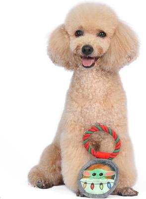 Show full view: Fetch For Pets Christmas Star Wars Holiday The Child in Cradle Ornament Crinkle Plush Dog Toy slide 4 of 4