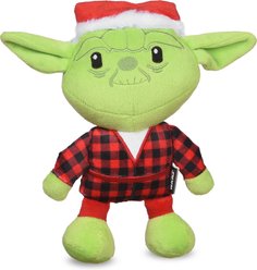 Fetch For Pets Christmas Star Wars Holiday Yoda Santa Squeaky Plush Dog Toy