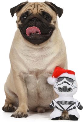 Show full view: Fetch For Pets Christmas Star Wars Holiday Storm T. Santa Squeaky Plush Dog Toy slide 4 of 4