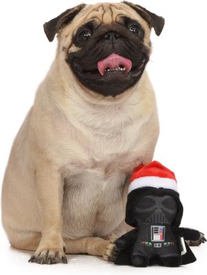 Show full view: Fetch For Pets Christmas Star Wars Holiday Darth Vader Santa Squeaky Plush Dog Toy slide 4 of 4