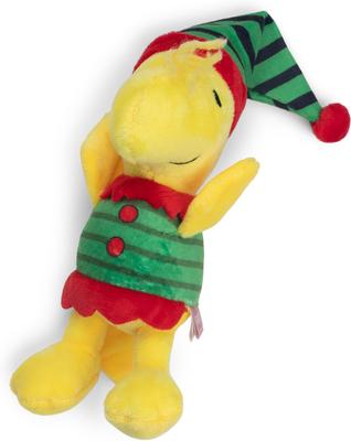 Show full view: Fetch For Pets Christmas Peanuts Holiday Woodstock Elf Squeaky Plush Dog Toy slide 4 of 4