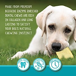 Real Hide Enzyme Enriched High-Protein Beef Adult Dental Small Dog Treats, 8.5-oz bag slide 2 of 5