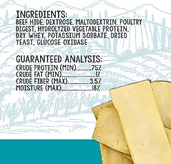 Real Hide Enzyme Enriched High-Protein Beef Adult Dental Medium & Large Dog Treats, 12.8-oz bag slide 2 of 5