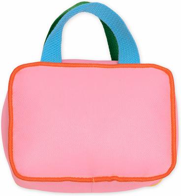 Show full view: Kate Spade New York Colorblock Handbag Squeaky Plush Dog Toy slide 3 of 4