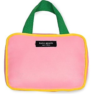 Kate Spade New York Colorblock Handbag Squeaky Plush Dog Toy