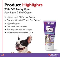 Zymox Funky Paws Dog & Cat Paw Cream, 3.2-oz tube slide 2 of 6