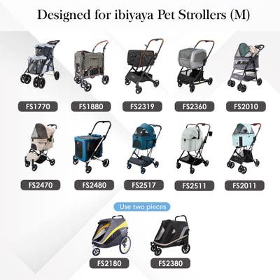 Show full view: Ibiyaya All-Season Dog Stroller Cushion Set, Earthy Brown, Medium slide 9 of 10