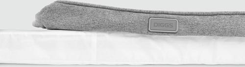Show full view: Diggs Snooz Dog Crate Pad, Grey, Medium slide 4 of 5