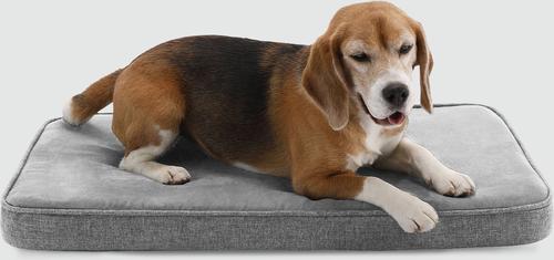 Show full view: Diggs Snooz Dog Crate Pad, Grey, Medium slide 3 of 5