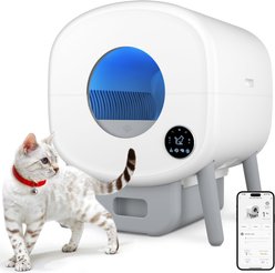 Cumrige Self Cleaning Cat Litter Box, White