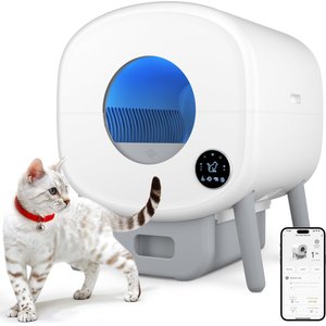 Cumrige Self Cleaning Cat Litter Box, White
