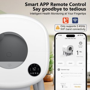 Cumrige Self Cleaning Cat Litter Box, White