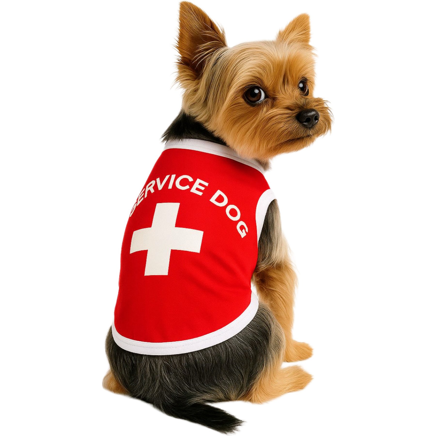 Fabulous Fido Service Breathable Lightweight Cooling Dog Shirt, Red, X-Small
