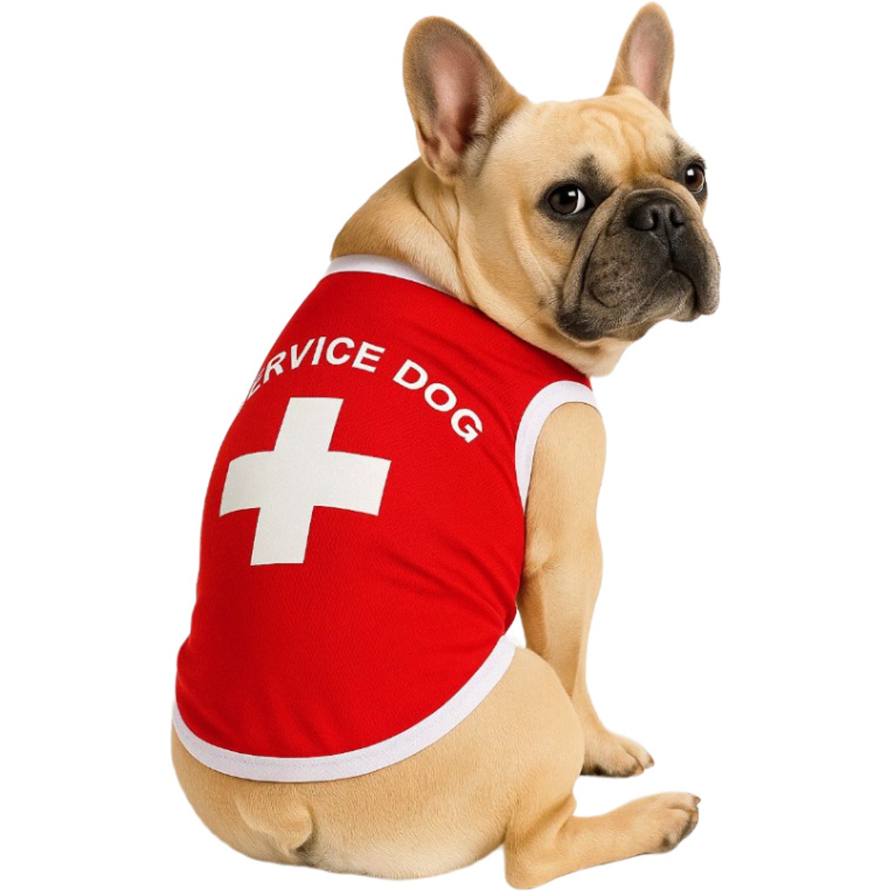 Fabulous Fido Service Breathable Lightweight Cooling Dog Shirt, Red, Large