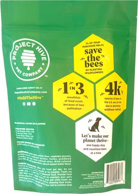 Show full view: Project Hive Pet Company Hive Dental Stick Dog Chew Treat, Large, 12-oz bag slide 3 of 8