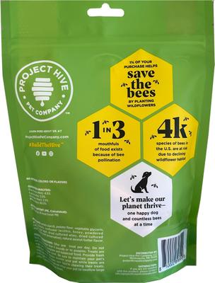 Show full view: Project Hive Pet Company Hive Dental Stick Dog Chew Treat, Small, 12-oz bag slide 3 of 8