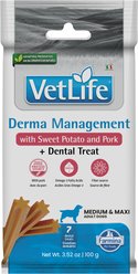 Farmina Vet Life Derma Management Sweet Potato & Pork Adult Dog Treats, 3.5-oz bag