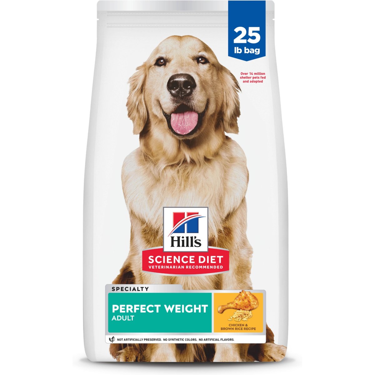 Hill's Science Diet Adult Perfect Weight Chicken Recipe Dry Dog Food, 50-lb bundle