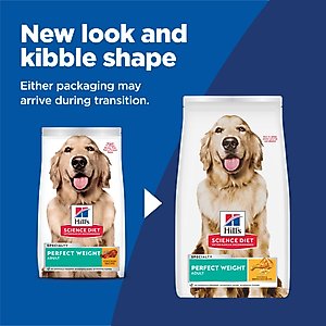 Hill's Science Diet Adult Perfect Weight Management Chicken Recipe Dry Dog Food, 25-lb bag