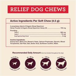 Hemp Well Relief Soft Chews Supplement for Dogs, 8 count slide 2 of 4