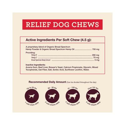 Show full view: Hemp Well Relief Soft Chews Supplement for Dogs, 8 count slide 4 of 5