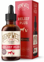 Hemp Well Relief Broad Spectrum Extract Oil Plus Supplement for Dogs, 2-fl oz bottle